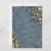 Invitation Il fait froid dehors Baby shower de branches de pi (Dos)