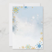 Invitation Il fait froid dehors Baby shower de pain d'épices  (Dos)