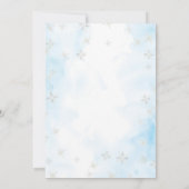 Invitation Il fait froid dehors Baby shower de pain d'épices (Dos)