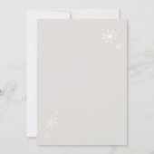Invitation Il fait froid devant le baby shower Peter Rabbit A (Dos)