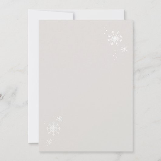 Invitation Il fait froid devant le baby shower Peter Rabbit A (Dos)