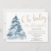 Invitation Il fait froid en dehors du baby shower d'hiver (Devant)