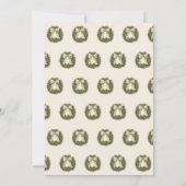 Invitation Il faut un Baby shower de Noël de village (Dos)