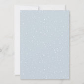Invitation Il faut un Baby shower villageois moelleux (Dos)