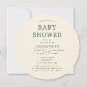 Invitation Il Faut Un Village De Baby shower Whimsical Winter (Dos)