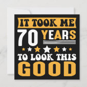Invitation Il m'a fallu 70 ans pour regarder ce bon anniversa (Devant)