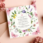 Invitation Il Me Donne De La Fête des mariées De Papillons