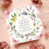 Invitation Il Me Donne De La Fête des mariées De Papillons