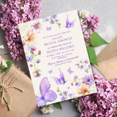 Invitation Il Me Donne De La Fête des mariées De Papillons Vi