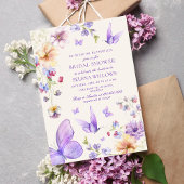 Invitation Il Me Donne De La Fête des mariées De Papillons Vi