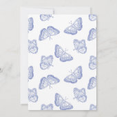 Invitation Il Me Donne Des Papillons Fête des mariées Chinois (Dos)