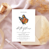 Invitation Il Me Donne Des Papillons Fête des mariées Monarqu