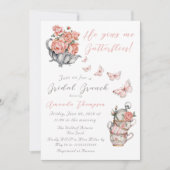 Invitation Il Me Donne Des Papillons Magique Thé Floral Douch (Devant)