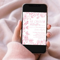 Il Me Donne Des Papillons Rose Fête des mariées Vi