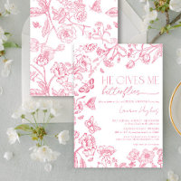 Il Me Donne Des Papillons Rose Fête des mariées Vi