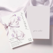 Invitation Il Me Donne Des Papillons Violet Fête des mariées