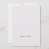 Invitation Il Me Donne Des Papillons Violet Fête des mariées (Dos)