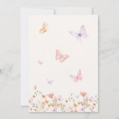 Invitation Il me donne Fête des mariées aux papillons (Dos)