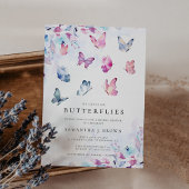 Invitation Il Me Donne Fête des mariées Aux Papillons