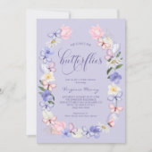 Invitation Il Me Donne Fête des mariées Aux Papillons (Devant)