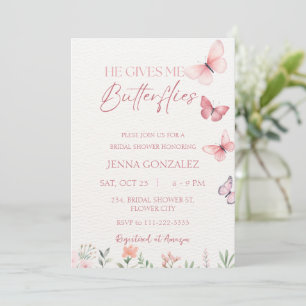 Invitation Il Me Donne La Fête des mariées Fleur sauvage Des 