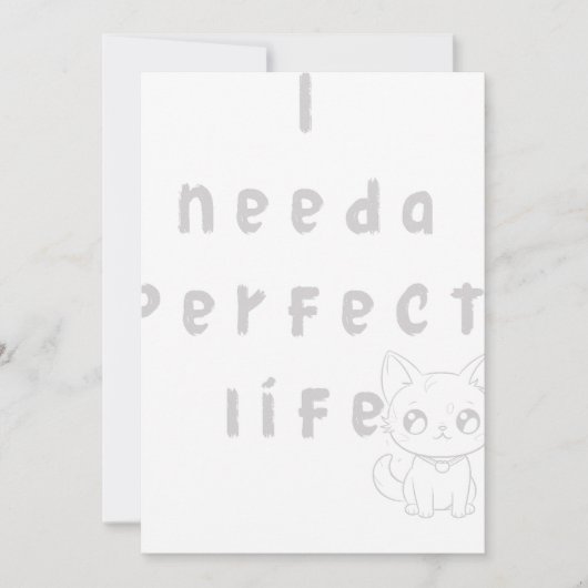 Invitation Il me faut une vie parfaite (Devant)