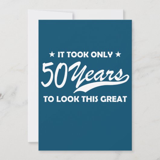 Invitation Il N'A Fallu Que 50 Ans Pour Voir Ce Grand (Devant)