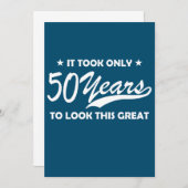 Invitation Il N'A Fallu Que 50 Ans Pour Voir Ce Grand (Devant / Derrière)