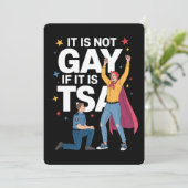 Invitation Il N'Est Pas Gay S'Il Est TSA Funky Security Airli (Debout devant)