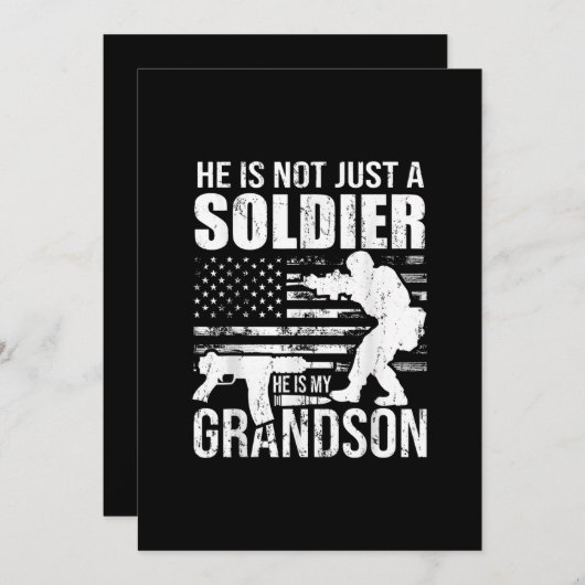 Invitation Il N'Est Pas Seulement Un Soldat, Il Est Mon Petit (Devant / Derrière)