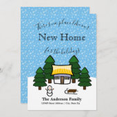 Invitation Il n'y a pas d'endroit comme notre nouvelle maison (Devant / Derrière)