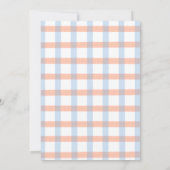 Invitation Il ou elle Citrouilles d'automne En vichy Révélati (Dos)