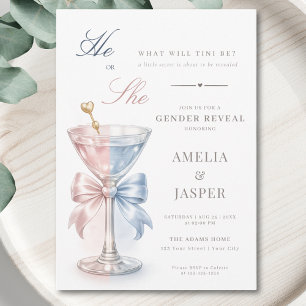 Invitation Il ou Elle Quel sera le sexe de Tini Révélation du
