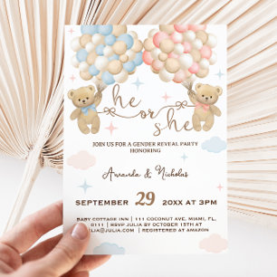 Invitation Il ou Elle Révèle son Sexe