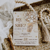 Invitation Il ou elle Sexe Révèle Teddy Bear Ballons