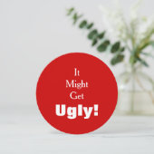 Invitation Il pourrait obtenir la fête de Noël de mauvais (Debout devant)