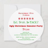 Invitation Il pourrait obtenir la fête de Noël de mauvais (Dos)