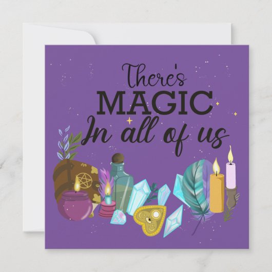 Invitation Il y a de la magie en chacun de nous (Devant)