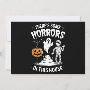 Invitation Il y a des horreurs dans cette maison drôle Hallow