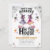 Invitation il y a des horreurs dans cette maison Halloween (Devant)