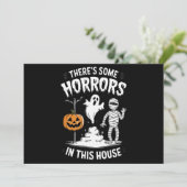 Invitation Il y a des horreurs dans cette maison Halloween dr (Debout devant)