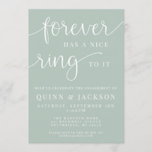 Invitation Il Y A Pour Toujours Une Belle Anneau Pour Elle Fi
