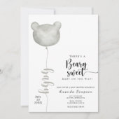 Invitation Il y a un Bébé sucré de la Béarée sur le chemin Ba (Devant)