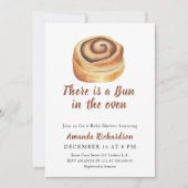 Invitation Il y a un pain dans le Baby shower du four (Devant)