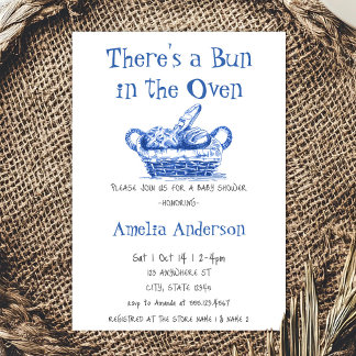 Invitation Il y a un petit pain dans le Baby shower de pain a