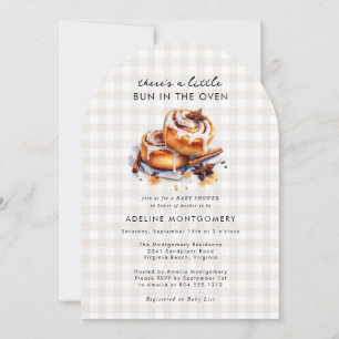 Invitation Il y a un petit pain dans le Baby shower Neutre du