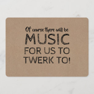 Invitation Il y aura de la musique - Proposition de Bridesmai