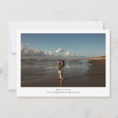 Invitation Île Destination Mariage Enregistrer La Date Photo (Dos)