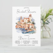 Invitation Ile Méditerranée, Voyage Fête des mariées à thème (Debout devant)