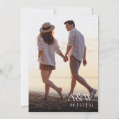 Invitation Île Vintage ananas Mariage photo (Dos)